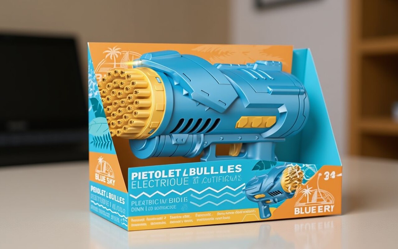 Attention : ce pistolet à bulles électrique vendu chez Super U est dangereux pour les enfants