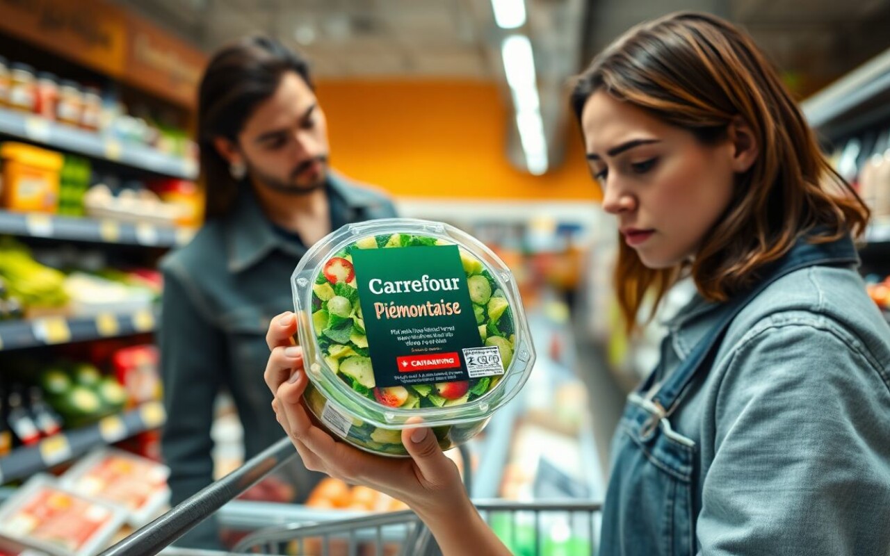 Rappel : risque de contamination, salade piémontaise de Carrefour retirée des rayons